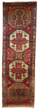 Load image into Gallery viewer, 5x14 Vintage South Eastern Anatolian Turkish Runner Area Rug | Geometric Bold Medallions on an Earthy Field | SKU 311