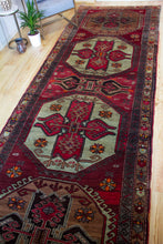 Load image into Gallery viewer, 5x14 Vintage South Eastern Anatolian Turkish Runner Area Rug | Geometric Bold Medallions on an Earthy Field | SKU 311