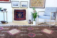 Load image into Gallery viewer, 5x13 Vintage South Eastern Anatolian 'Kars' Turkish Area Rug | Geometric Bold Medallions on an Earthy Field | SKU 327