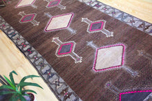 Load image into Gallery viewer, 5x13 Vintage South Eastern Anatolian 'Kars' Turkish Area Rug | Geometric Bold Medallions on an Earthy Field | SKU 327