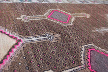 Load image into Gallery viewer, 5x13 Vintage South Eastern Anatolian 'Kars' Turkish Area Rug | Geometric Bold Medallions on an Earthy Field | SKU 327