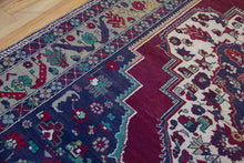 Load image into Gallery viewer, 6x10 Vintage Central Anatolian 'Yesilhisar' Turkish Area Rug with large medallion on a bold field and flowers | SKU 328