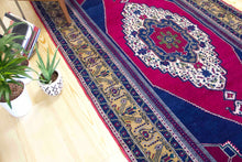 Load image into Gallery viewer, 5x10 Vintage Central Anatolian 'Taspinar' Turkish Area Rug | Colorful traditional medallion design spacious corners | SKU 329