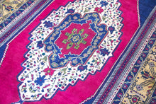 Load image into Gallery viewer, 5x10 Vintage Central Anatolian 'Taspinar' Turkish Area Rug | Colorful traditional medallion design spacious corners | SKU 329