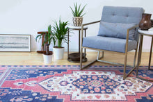 Load image into Gallery viewer, 4x8 Vintage Central Anatolioan 'Taspinar' Wool Turkish Area Rug with a bold medallion geometric border | SKU 363