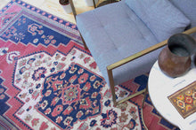 Load image into Gallery viewer, 4x8 Vintage Central Anatolioan 'Taspinar' Wool Turkish Area Rug with a bold medallion geometric border | SKU 363