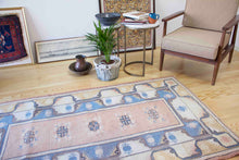 Load image into Gallery viewer, 4x7 Vintage Western Anatolian 'Milas' Turkish Area Rug | Spacious Unique Field with Repeating Motifs | SKU 370