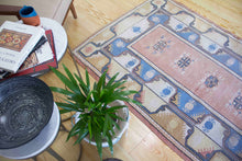 Load image into Gallery viewer, 4x7 Vintage Western Anatolian 'Milas' Turkish Area Rug | Spacious Unique Field with Repeating Motifs | SKU 370