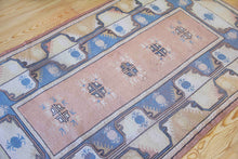 Load image into Gallery viewer, 4x7 Vintage Western Anatolian 'Milas' Turkish Area Rug | Spacious Unique Field with Repeating Motifs | SKU 370