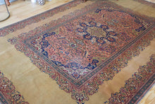 Load image into Gallery viewer, 7x10 Vintage Central Anatolian 'Kayseri' Turkish Area Rug | Floral design bold medallion unique border | SKU 415