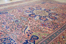 Load image into Gallery viewer, 7x10 Vintage Central Anatolian 'Kayseri' Turkish Area Rug | Floral design bold medallion unique border | SKU 415