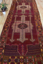 Load image into Gallery viewer, 5x13 Vintage Eastern Anatolian 'Kars' Turkish Area Rug | Two Bold Medallions on a Meticulously Designed Field | SKU 429