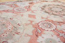 Load image into Gallery viewer, 4x6 Vintage Central Anatolian 'Oushak' Turkish Area Rug | Double medallion muted colors spacious design | SKU 431