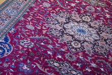 Load image into Gallery viewer, 7X10 Vintage Central Anatolian 'Kayseri' Turkish Area Rug | Floral design bold medallion warm colors | SKU 434