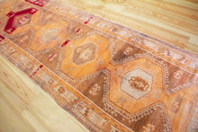 Load image into Gallery viewer, 3x11 Vintage South Eastern Anatolian 'Herki' Turkish Area Rug | Geometric Bold Medallions on an Earthy Field | SKU 449