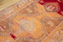 Load image into Gallery viewer, 3x11 Vintage South Eastern Anatolian 'Herki' Turkish Area Rug | Geometric Bold Medallions on an Earthy Field | SKU 449