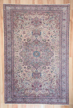 Load image into Gallery viewer, 6x10 Vintage Central Anatolian 'Kayseri' Turkish Area Rug | Intricate floral design bold medallion sandy field | SKU 463