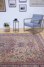Load image into Gallery viewer, 6x10 Vintage Central Anatolian 'Kayseri' Turkish Area Rug | Intricate floral design bold medallion sandy field | SKU 463