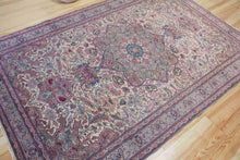 Load image into Gallery viewer, 6x10 Vintage Central Anatolian 'Kayseri' Turkish Area Rug | Intricate floral design bold medallion sandy field | SKU 463