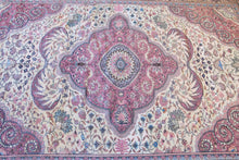 Load image into Gallery viewer, 7x10 Vintage Central Anatolian 'Kayseri' Turkish Area Rug | Unique floral design bold medallion almond field | SKU 474