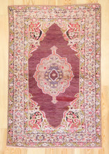 Load image into Gallery viewer, 4x6 Antique Central Anatolian 'Maden' Turkish Area Rug | Bold medallion breathtaking lush wool warm colors | SKU 484