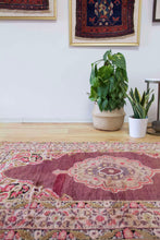 Load image into Gallery viewer, 4x6 Antique Central Anatolian 'Maden' Turkish Area Rug | Bold medallion breathtaking lush wool warm colors | SKU 484