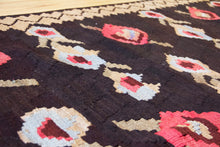 Load image into Gallery viewer, 5x7 Vintage Eastern Anatolian 'Kars' Turkish Kilim Area Rug | Balanced floral design onyx field geometric border | SKU 485