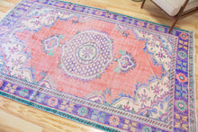 Load image into Gallery viewer, 6x9 Vintage Central Anatolian Oushak Style Turkish Area Rug | Bold medallion spacious field vibrant colors | SKU 498