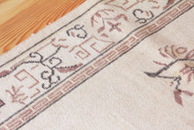 Load image into Gallery viewer, 6x9 Vintage Central Anatolian Oushak Style Turkish Area Rug | Geometric medallion spacious field muted colors | SKU 499