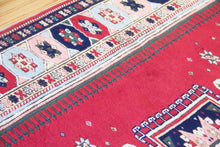 Load image into Gallery viewer, 5x6 Vintage Central Anatolian 'Yoruk' Turkish Rug | Square medallion symmetrical geometric design light border | SKU 533