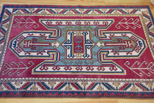 Load image into Gallery viewer, 4x6 Vintage Central Anatolian 'Nigde' Turkish Rug | Famous Kazak shield medallion design light border | SKU 536