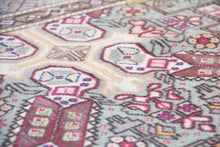 Load image into Gallery viewer, 5x7 Vintage Central Anatolian 'Kayseri' Turkish Area Rug | Repeating symmetrical geometric design geometric border | SKU 542