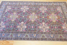 Load image into Gallery viewer, 5x7 Vintage Central Anatolian 'Kayseri' Turkish Area Rug | Repeating symmetrical geometric design geometric border | SKU 542
