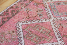 Load image into Gallery viewer, 5x11 Vintage South Eastern Anatolian Oushak Style 'Antep' Turkish Area Rug Symmetrical Diamond Design with Alternating Motifs | SKU 545