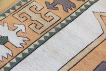 Load image into Gallery viewer, 6x8 Vintage Central Anatolian Oushak Style 'Aksaray' Turkish Area Rug Bold Medallion 'Kazak Shield' Design Geometric Border | SKU 554