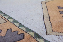 Load image into Gallery viewer, 6x8 Vintage Central Anatolian Oushak Style 'Aksaray' Turkish Area Rug Bold Medallion 'Kazak Shield' Design Geometric Border | SKU 554