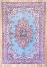 Load image into Gallery viewer, 6x9 Vintage Central Anatolian 'Ladik' Turkish Area Rug Bold Intricate Medallion Spacious Bright Field Floral Design | SKU 560
