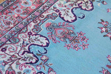 Load image into Gallery viewer, 6x9 Vintage Central Anatolian 'Ladik' Turkish Area Rug Bold Intricate Medallion Spacious Bright Field Floral Design | SKU 560