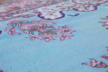 Load image into Gallery viewer, 6x9 Vintage Central Anatolian 'Ladik' Turkish Area Rug Bold Intricate Medallion Spacious Bright Field Floral Design | SKU 560