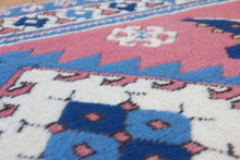 Load image into Gallery viewer, 4x7 Vintage Central Anatolian 'Aksaray' Turkish Area Rug Double Diamond Geometric Design with Stylized Motifs | SKU 579