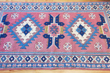 Load image into Gallery viewer, 4x7 Vintage Central Anatolian 'Aksaray' Turkish Area Rug Double Diamond Geometric Design with Stylized Motifs | SKU 579