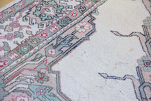 Load image into Gallery viewer, 7x10 Vintage Western Anatolian Oushak Style 'Kula' Turkish Area Rug Bold Diamond Medallion Geometric Design Floral Border | SKU 601