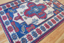 Load image into Gallery viewer, 7x9 Vintage Central Anatolian 'Aksaray' Turkish Area Rug Bold Medallion Geometric Design Stylized Motifs | SKU 602