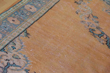 Load image into Gallery viewer, 6x9 Vintage Central Anatolian Oushak Style Turkish Area Rug Bold Medallion Muted Colors Spacious Field Ornate Corners | SKU 605