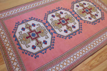 Load image into Gallery viewer, 6x9 Vintage Central Anatolian 'Sultanhan' Turkish Area Rug | Triple Medallion Spacious Field Geometric Border Muted Colors | SKU 606
