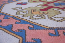 Load image into Gallery viewer, 6x9 Vintage Central Anatolian 'Sultanhan' Turkish Area Rug | Triple Medallion Spacious Field Geometric Border Muted Colors | SKU 606