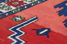 Load image into Gallery viewer, 5x6 Vintage Central Anatolian 'Aksaray' Turkish Area Rug | Bold Diamond Medallion Spacious Field Scattered Motifs Stylized Border | SKU 612