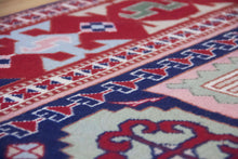 Load image into Gallery viewer, 5x7 Vintage Central Anatolian Caucasian Design 'Aksaray' Turkish Area Rug | Bold Medallion Rich Geometric Design Stylized Field Motifs Geometric Border | SKU 615