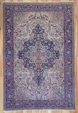 Load image into Gallery viewer, 7x10 Vintage Central Anatolian 'Kayseri' Turkish Area Rug | Bold Medallion Intricate Floral Design Stylized Field Motifs Palmette Floral Design | SKU 618