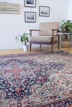 Load image into Gallery viewer, 7x10 Vintage Central Anatolian 'Kayseri' Turkish Area Rug | Bold Medallion Intricate Floral Design Stylized Field Motifs Palmette Floral Design | SKU 618